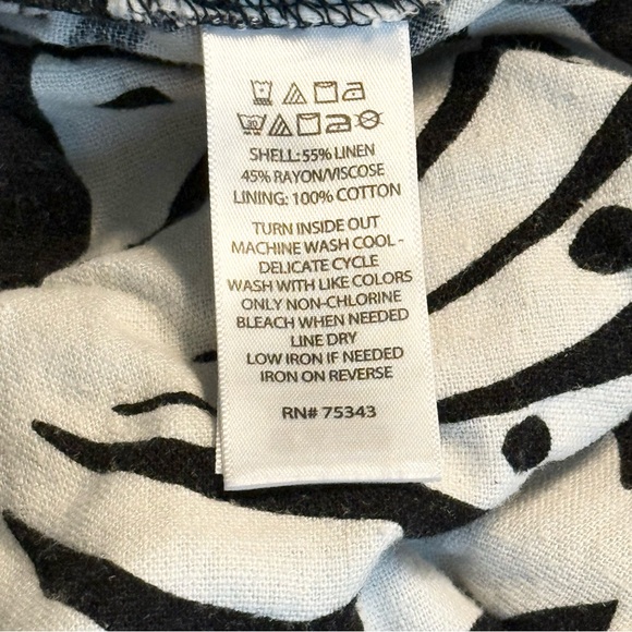 NWT Rachel Zoe Palm Print Linen Blend Wide Leg Jumpsuit Romper L - Picture 4 of 14